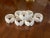 Vintage Sigma Bone China White Shell Napkin Rings- Set of 7 For Sale - Image 6 of 7