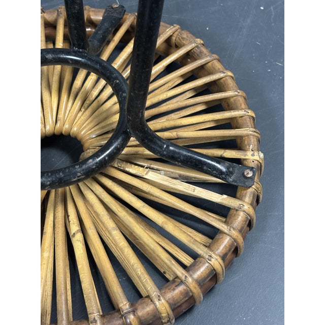 Mid-Century Modern Dutch Rattan Bamboo Bar Stool by Dirk Van Sliedrecht for Rohé Noordwolde, 1950s For Sale - Image 16 of 18