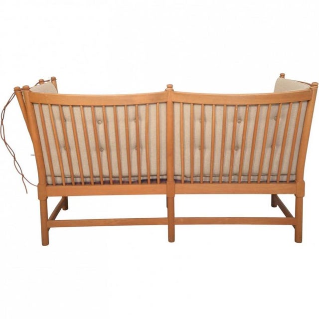 Spokeback Sofa in Hallingdal Fabric by Børge Mogensen, 1963 For Sale - Image 16 of 18