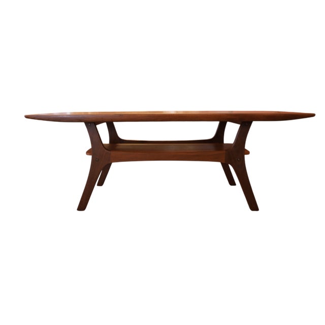 1970s Danish Teak Coffee Table with Magazine Rack, 1960s For Sale - Image 5 of 11