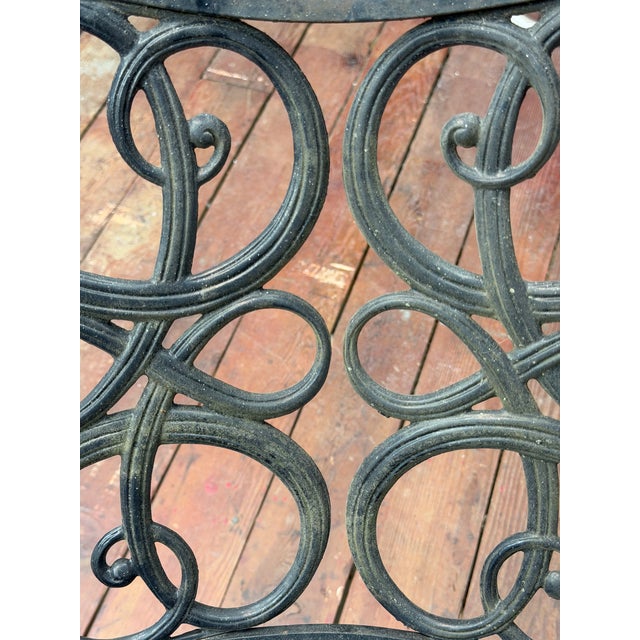 Lee L. Woodard & Sons Elegant Woodard Iron Patio Dining Chairs, Set of Six For Sale - Image 4 of 12