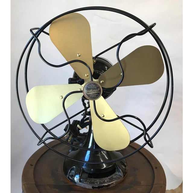 Love this antique 1927 Emerson Northwind electric fan. 3 speed, oscillating, with gold “Parker” blades. fully rewired and...