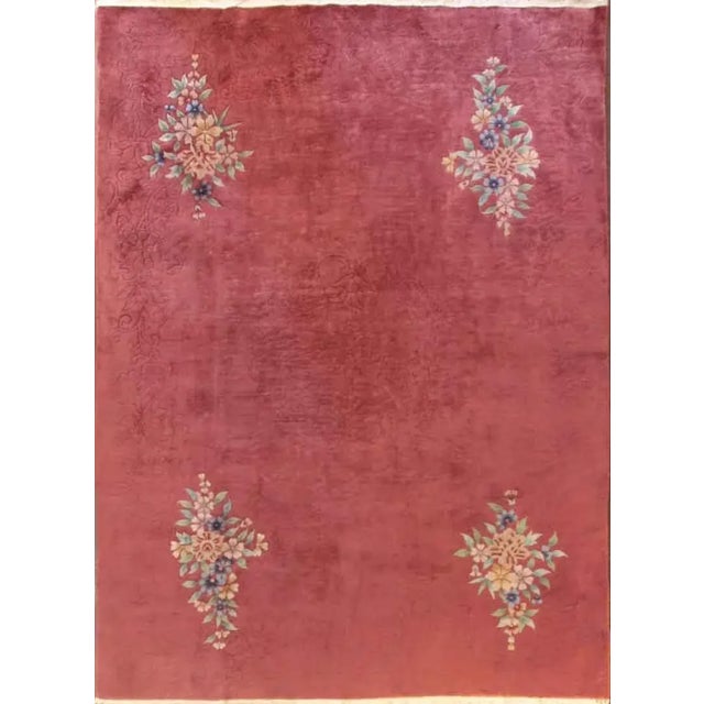 Antique Art Deco Chinese Rug For Sale - Image 9 of 9