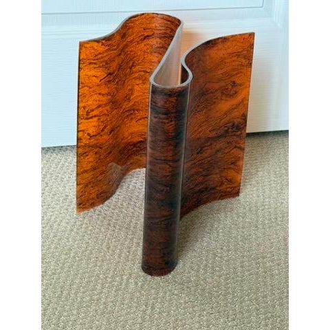 VERY Rare Vintage 1970's Mid Century Modern Free form Magazine Rack in Faux Tortoiseshell Lucite / Plexiglass Boost your...