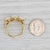 Vintage Ornate 3-Stone Opal Ring 18k Yellow Gold Size 6.75 For Sale - Image 9 of 9