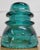 Vintage Hemingray 42 Aqua or Teal Glass Insulator For Sale In Kansas City - Image 6 of 10