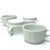 Elegant Low-Profile White Porcelain Mugs by Naaman Israel - Set of 4 For Sale - Image 4 of 5