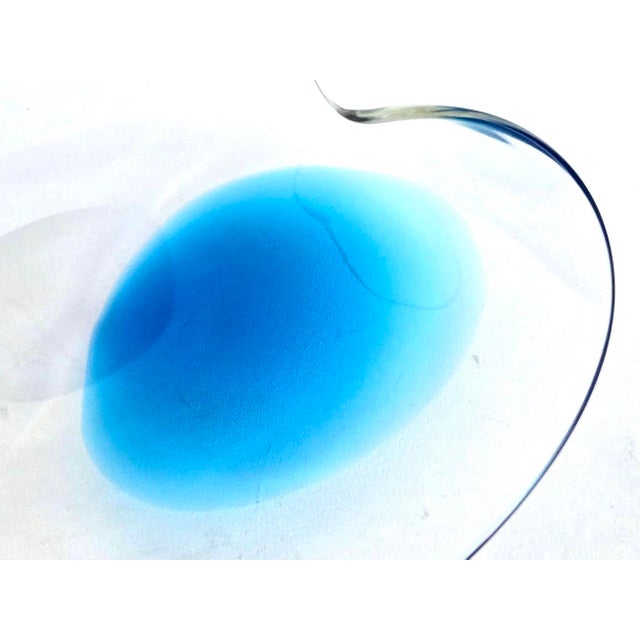1980s Murano Art Glass Large Centerpiece Bowl by Renato Anatrà, Signed For Sale - Image 12 of 13