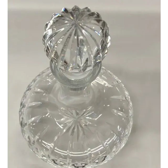 Vintage Portuguese Crystal Decanter, Signed For Sale - Image 4 of 6