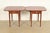 Henkel Harris Georgian Solid Cherry Wood Drop Leaf Pembroke Side Tables, Pair For Sale - Image 10 of 15