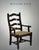 Painted Ladderback Dining Arm Chairs Attributed to Woodland Furniture For Sale - Image 10 of 10