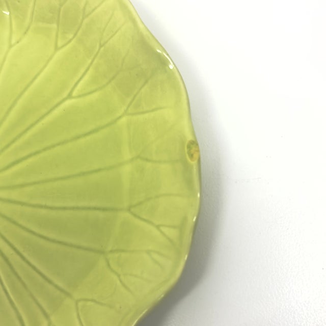 Green on Green Textural Wall Plate Curation - Group of 5 For Sale - Image 12 of 12