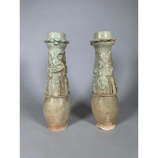 Pair of Funerary Urns - Song Dynasty (960-1127) - 50 cm - Chinese Archaeology For Sale