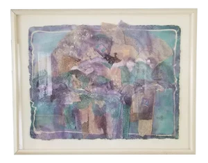 Susan Wemar Mixed Media Collage Abstract Painting