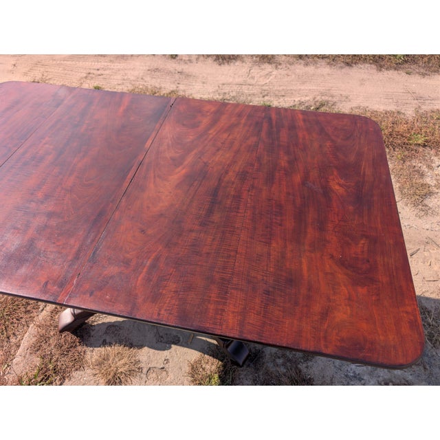 Large 19th Century Biedermeier Table in Mahogany For Sale - Image 6 of 18