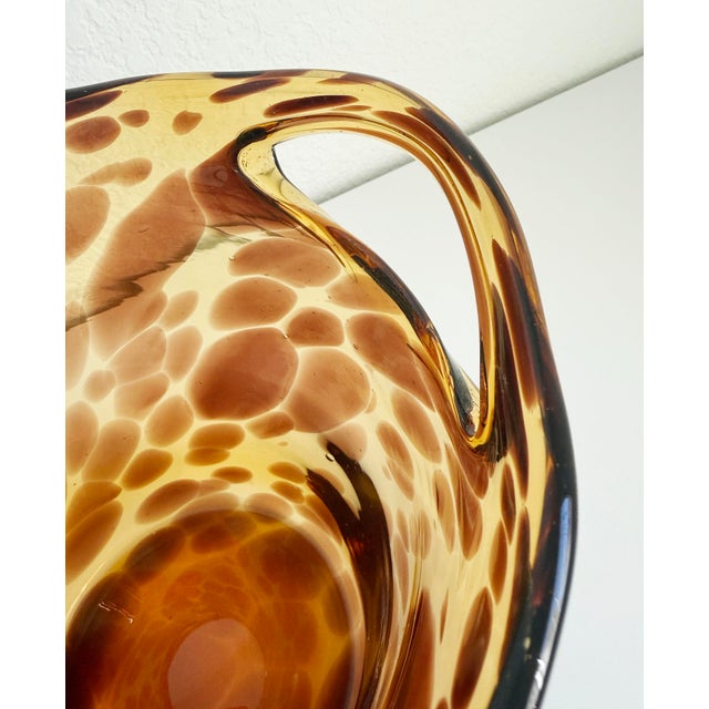 Christian Dior 1950s Christian Dior Empoli Tortoise Glass Bottle Chiller For Sale - Image 4 of 11