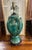 Ceramic Vintage Turquoise-Green Glazed Ceramic Urn-Style Lamp For Sale - Image 7 of 8