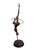 Traditional 1980s Maitland-Smith Handmade Brass Ballerina Acrobatic Sculptures With Rings, a Pair For Sale - Image 3 of 12