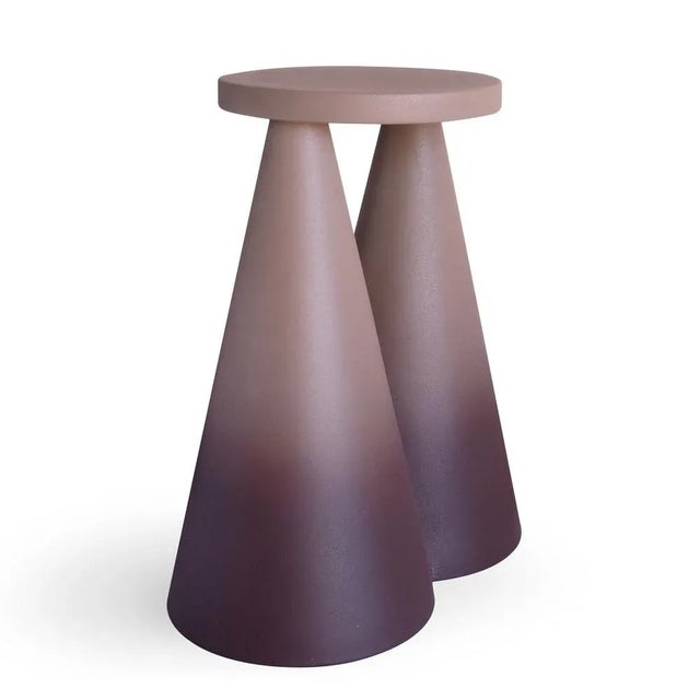Isola Choccolate Side Table from Portego For Sale - Image 4 of 9