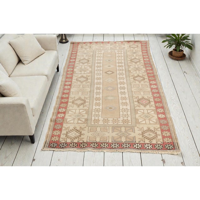 One a Kind Vintage Unique Carpet For Sale - Image 6 of 10