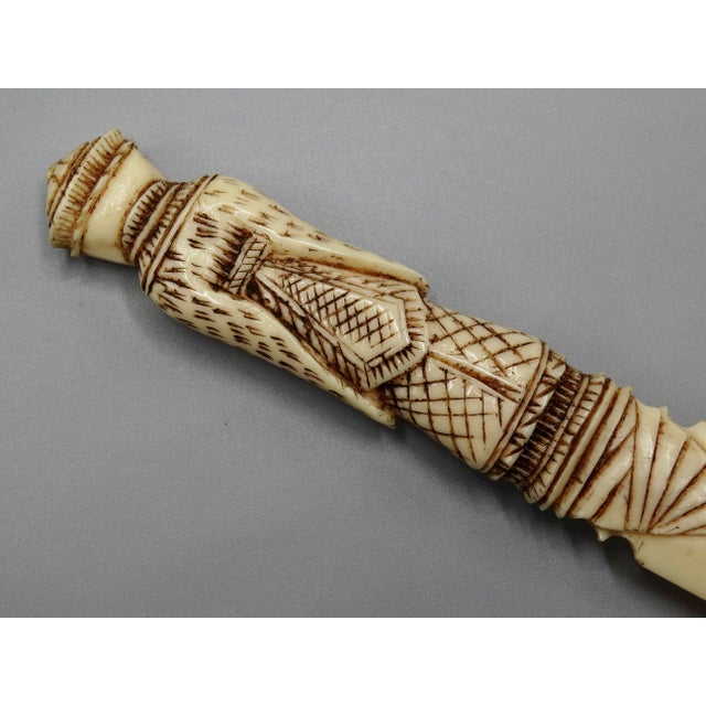 Antique Carved Page Turner Paper Knife Letter Opener For Sale - Image 9 of 9