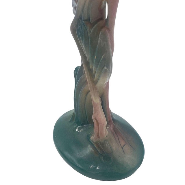 1940s Mid-Century Pink Flamingo Ceramic Tabletop Statue Set by Brad Kealer, 2 Pieces For Sale - Image 9 of 18