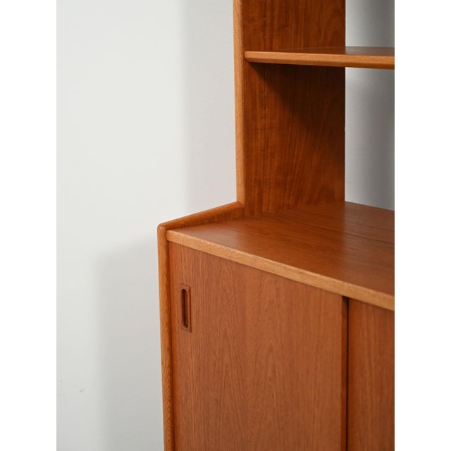 Wood Scandinavian Teak Bookcase, 1960s For Sale - Image 7 of 12