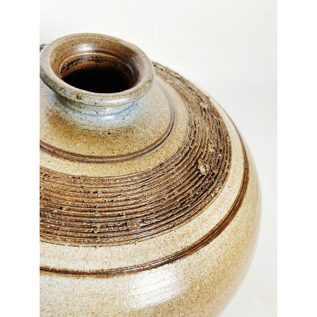 1970s Vintage Stoneware Vase, France, 1970 For Sale - Image 5 of 10