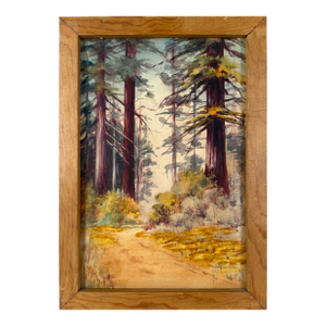 "Redwoods Richdale Corralitos" 1912 Original Watercolor by Minnie MaGill Pardee