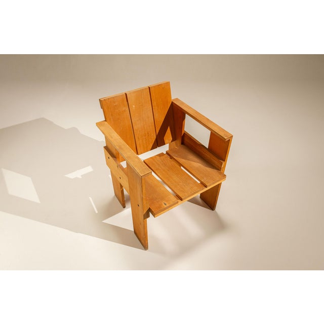 Crate Chair by Gerrit Rietveld for Cassina, the Netherlands, 1970s For Sale - Image 9 of 15