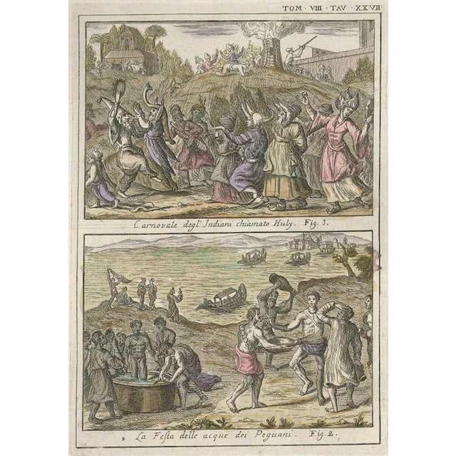 Huly Carnival and Water Party - Etching by G. Pivati - 1746/1751 1746-1751 For Sale - Image 3 of 3