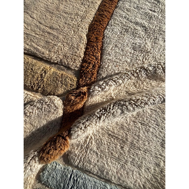 Textile Moroccan Beni Ouarain Mrirt Rug, 1990 For Sale - Image 7 of 11