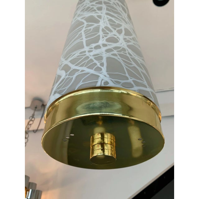 Brass Murano Glass by Esperia Pendant Lights, Italy, 1990s For Sale - Image 6 of 10