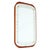 1940s Swedish Modern Mirror with Etched Decor and Teak Wood Frame, 1940 For Sale - Image 5 of 5