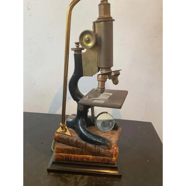 Antique Microscope Lamp For Sale - Image 9 of 12