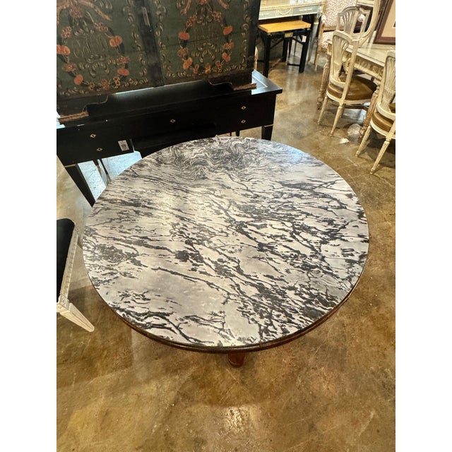 19th C. Italian Walnut Center Table For Sale In Dallas - Image 6 of 7