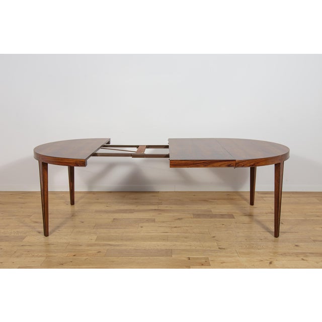 1960s Mid-Century Modern Extendable Dining Table in Rosewood by Severin Hansen for Haslev Møbelsnedkeri, Denmark, 1960s For Sale - Image 5 of 18