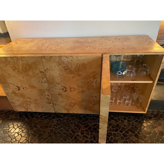 Burl Wood Credenza by Arthur Umanoff, Circa 1970s For Sale - Image 10 of 12