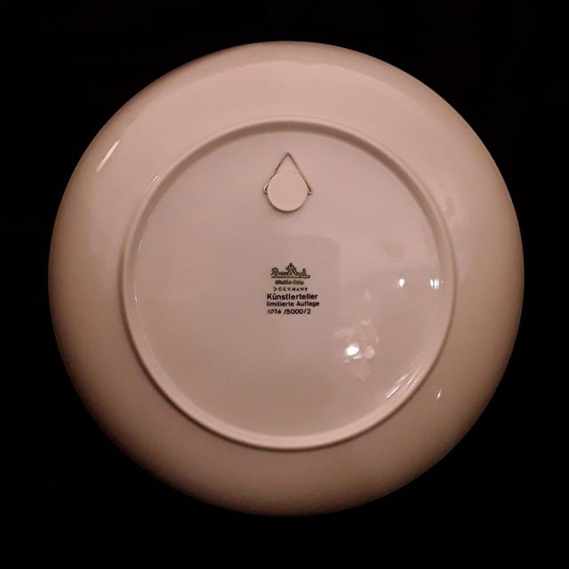 Wall Plate in Porcelain from Rosenthal, 1970s For Sale - Image 3 of 7