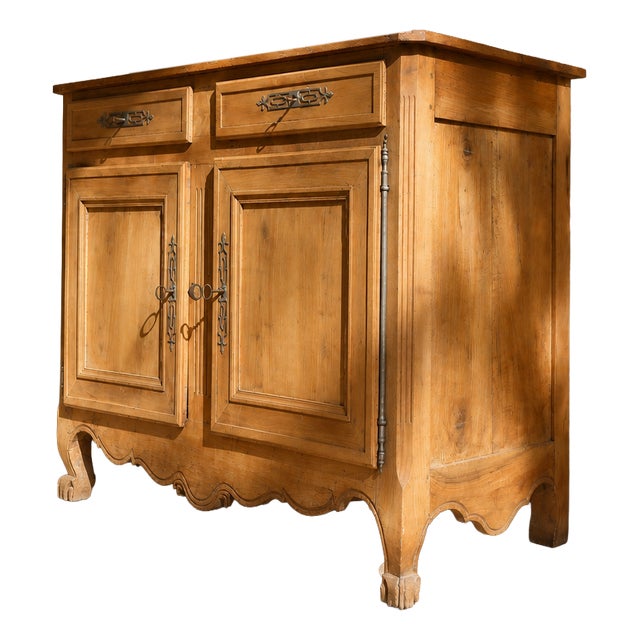 French Farmhouse Wooden Sideboard For Sale