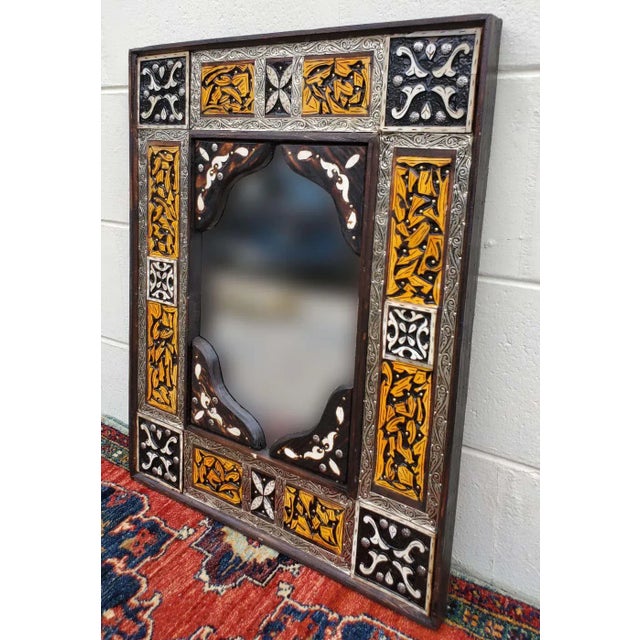 Moroccan Moroccan Rectangular Mirror For Sale - Image 3 of 7