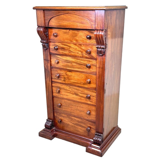 Mid 19th Century 19th Century Mahogany Wellington Chest, 1840 For Sale - Image 5 of 12