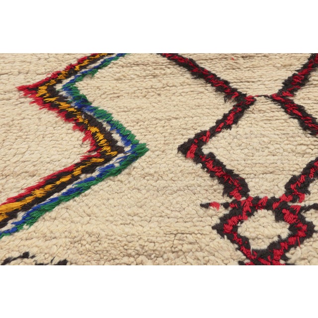 Late 20th Century Vintage Azilal Moroccan Rug, 03'02 X 05'10 For Sale - Image 5 of 10