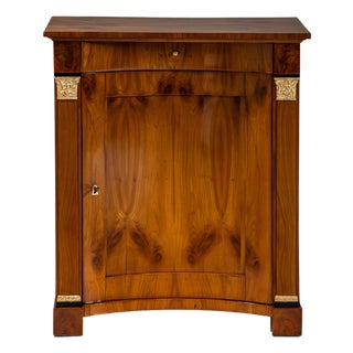 Biedermeier Demi-Cabinet with Pilasters, 1820 For Sale