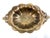 Vintage Hammered Brass Footed Bowl With Claw Feet & Handles – Hollywood Regency Centerpiece For Sale - Image 4 of 8