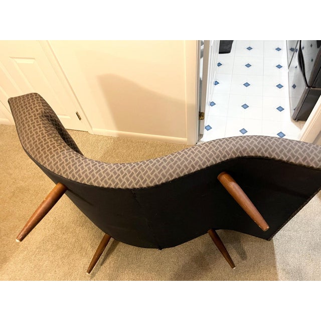Wood 1960's Adrian Pearsall Style Wave Chaise Lounge Model 108-C | Mid-Century Modern For Sale - Image 7 of 14