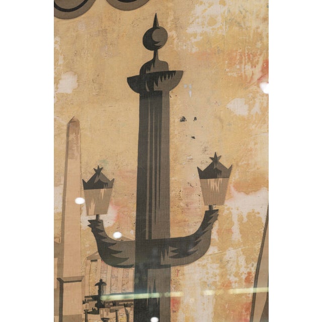 Mid-Century Modern Collage on Fabrics by Jean Picart Le Doux, 1950s For Sale - Image 3 of 6