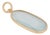 Asian Antique Style Uncut 3.55 Carat Aquamarine Pendant 14k Gold Charm Jewelry For Sale