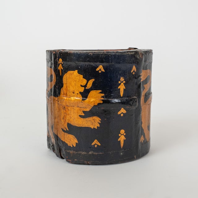 Set of 3 Antique Nepalese Painted Grain Measures For Sale - Image 13 of 15