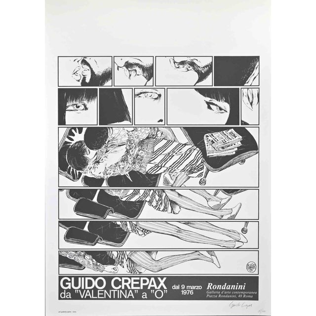 Modern Guido Crepax, from Valentina to O, Offset Print, 1976 For Sale - Image 3 of 3